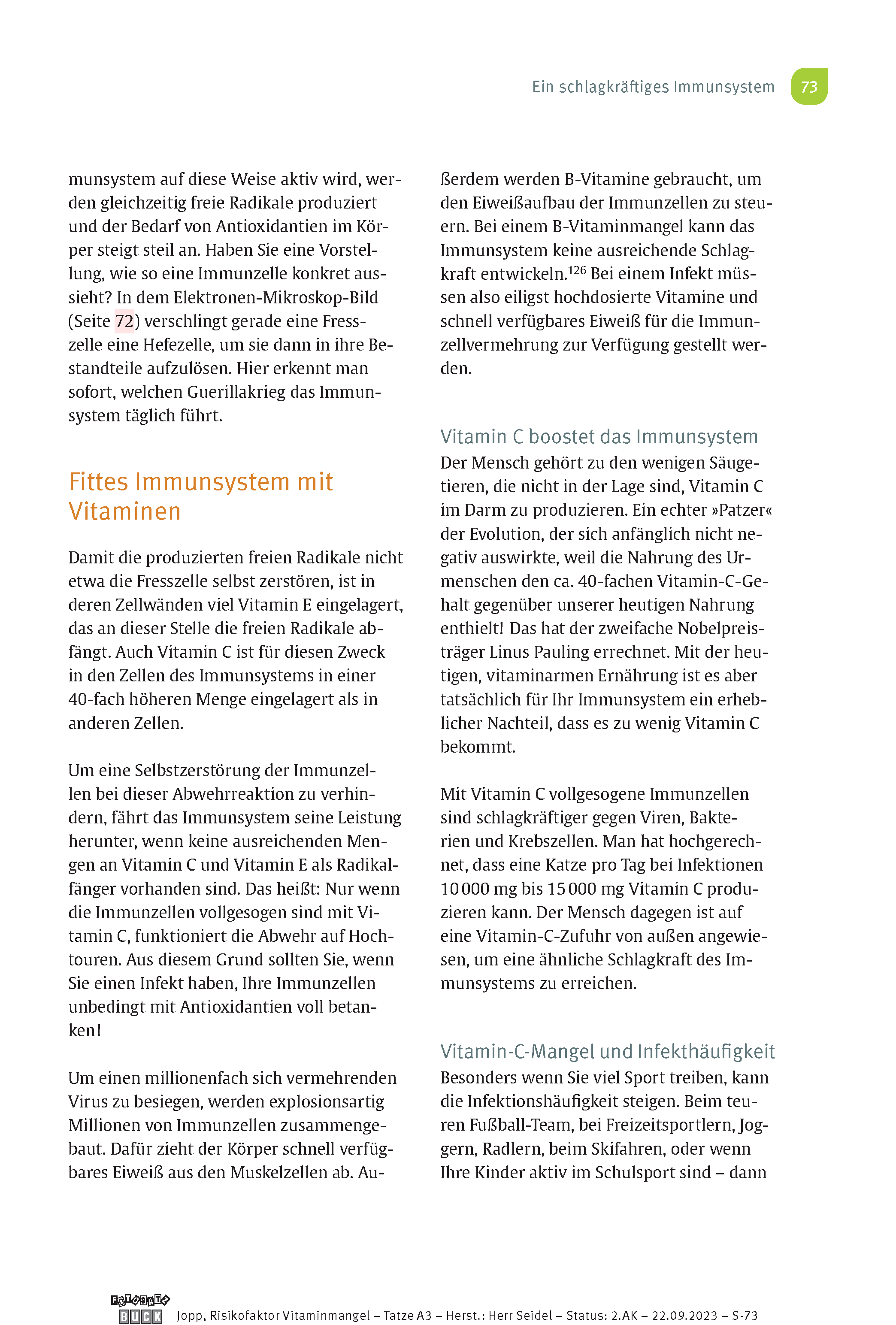 Risikofaktor Vitaminmangel