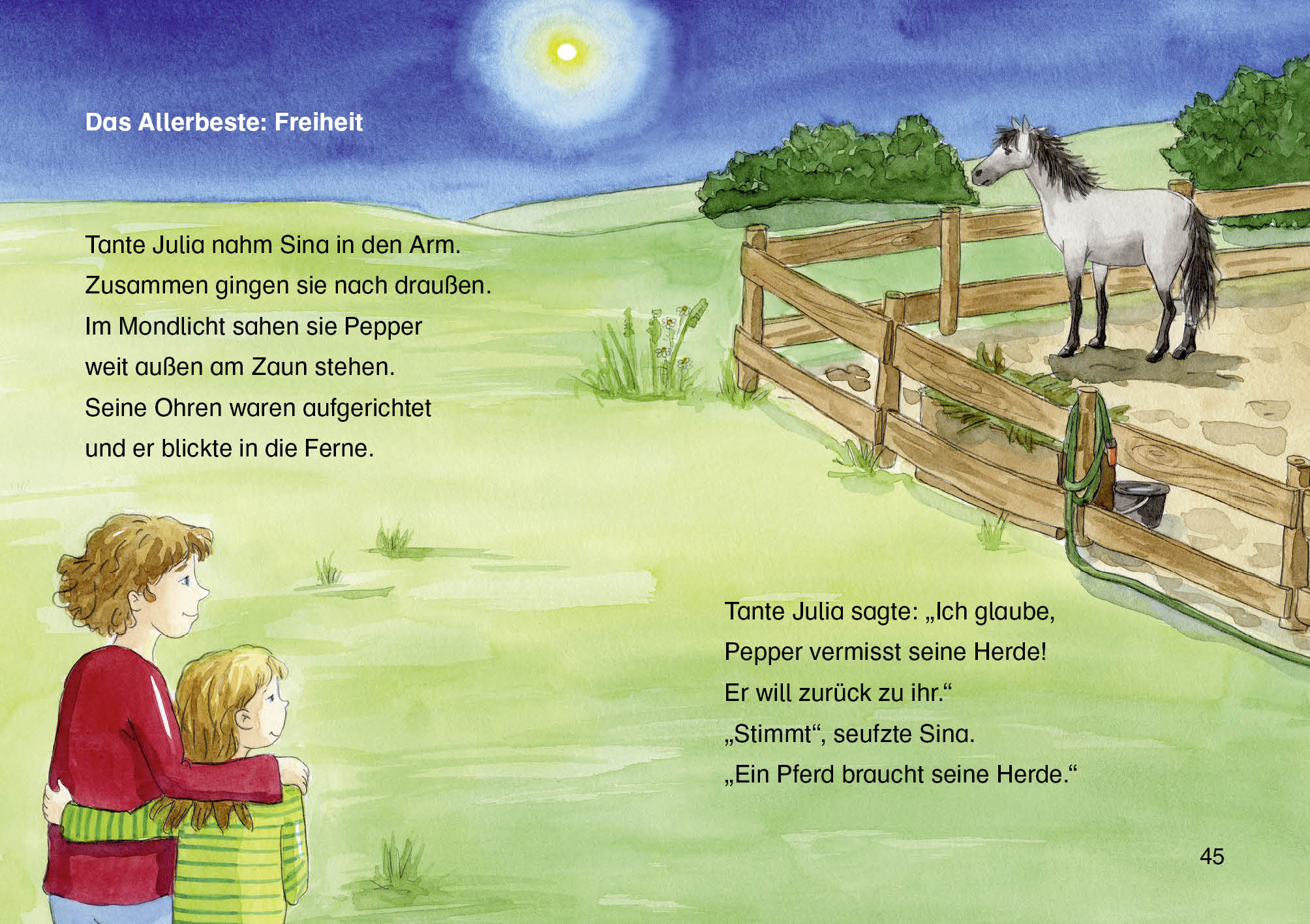 Leselöwen 2. Klasse - Das verletzte Wildpferd