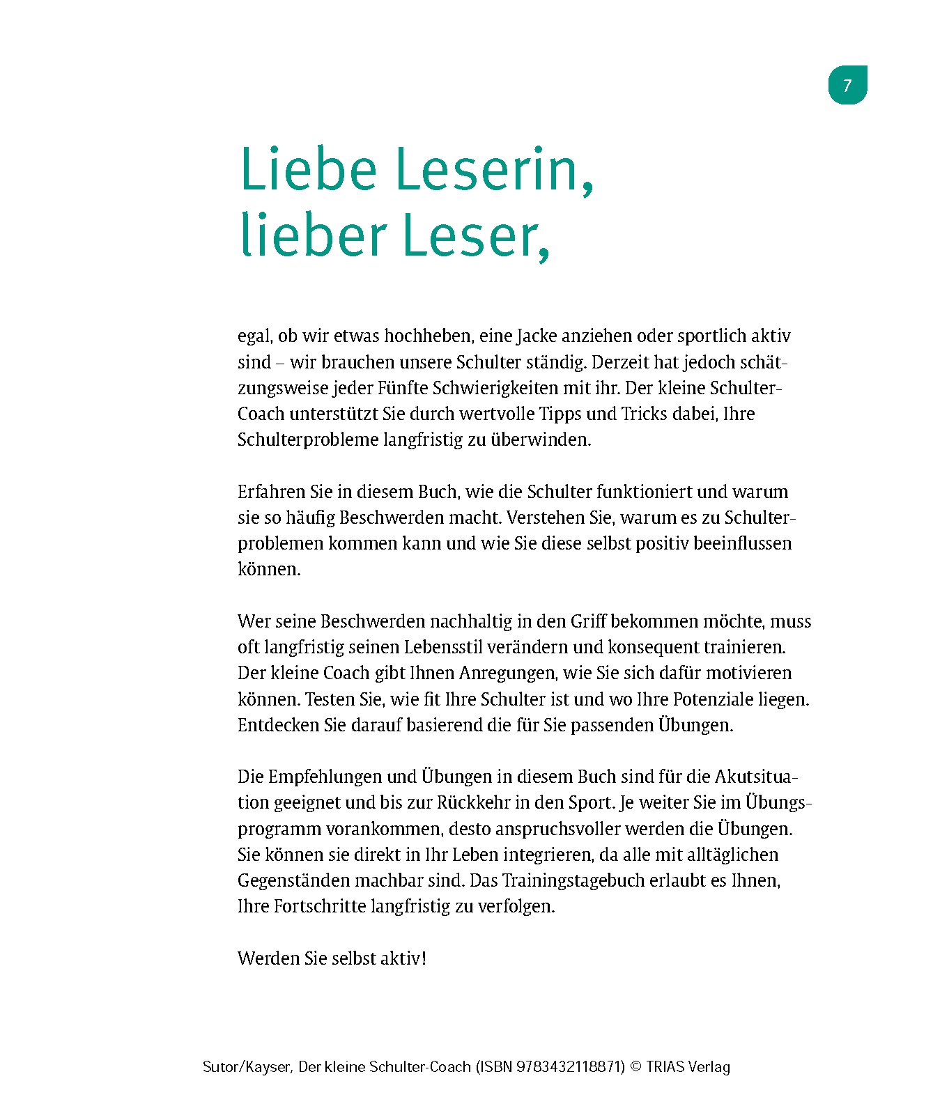 Der kleine Schulter-Coach Der kleine Schulter-Coach