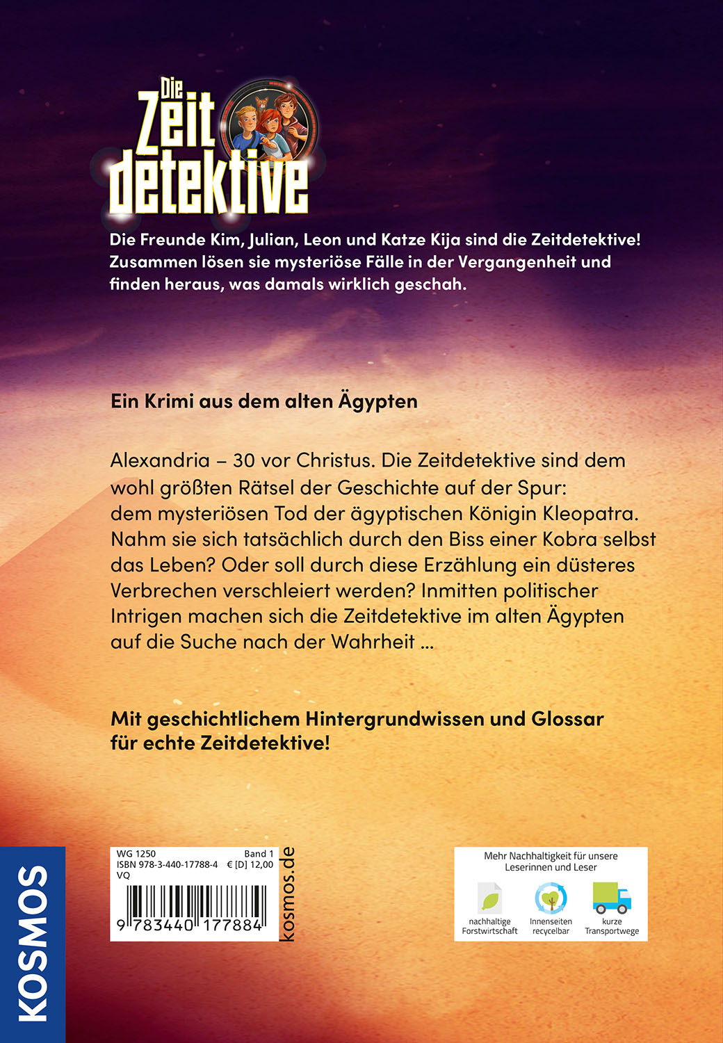 Die Zeitdetektive, 1, Kleopatra und der Biss der Kobra