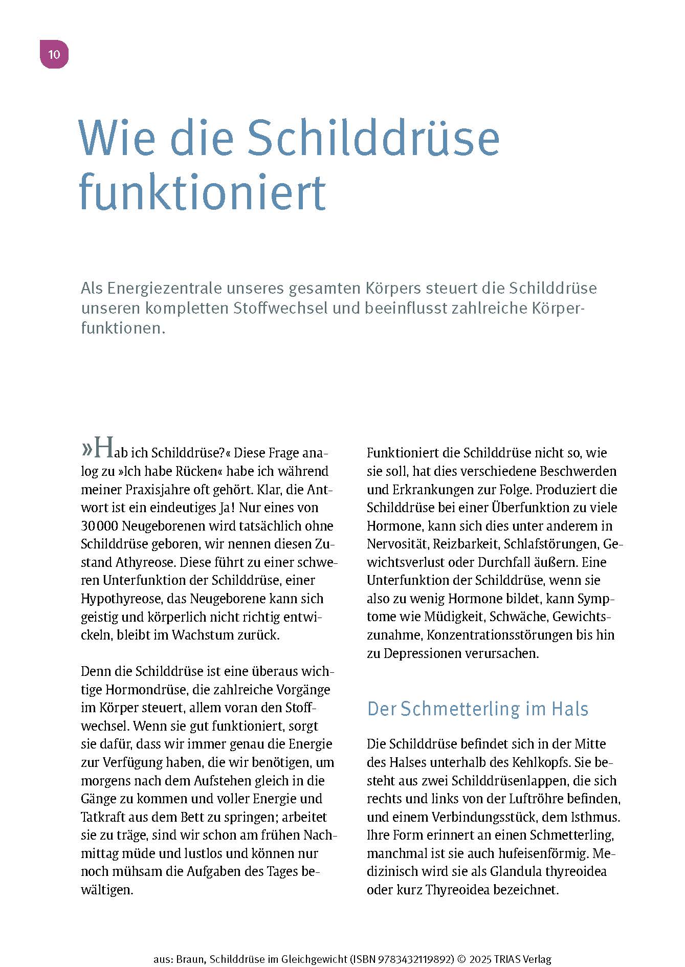 Schilddrüse im Gleichgewicht