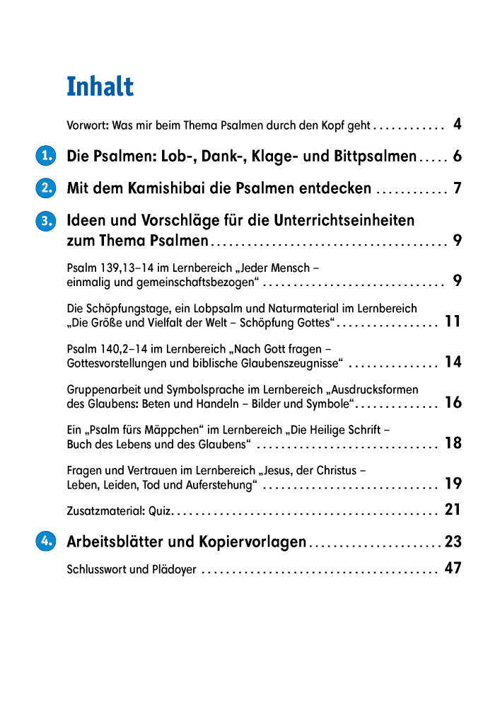 Arbeitsmaterial Grundschule. Religionsunterricht. Gottesbilder mit Psalmen entdecken und erleben