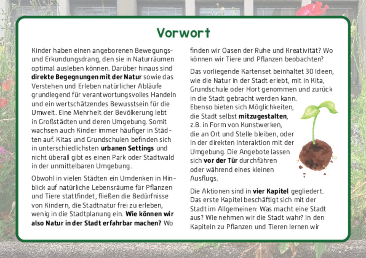 Draußen in der Stadt!