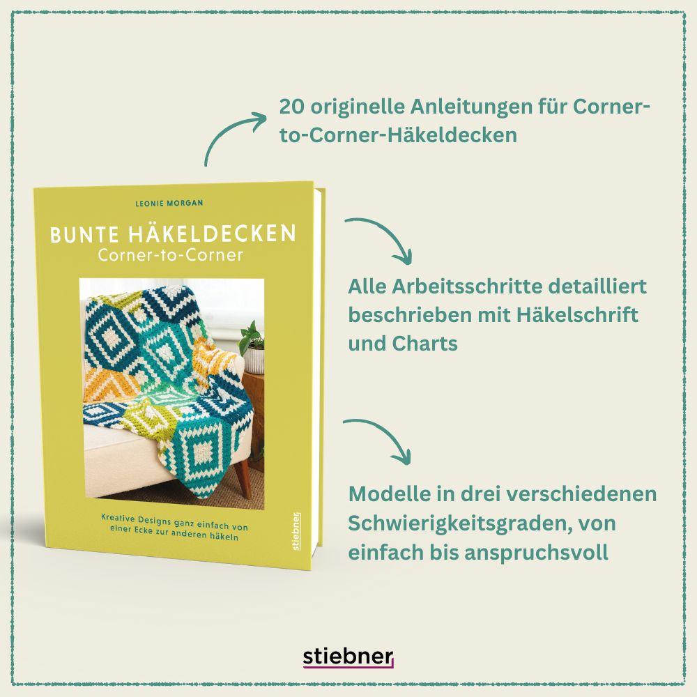 Bunte Häkeldecken Corner-to-Corner