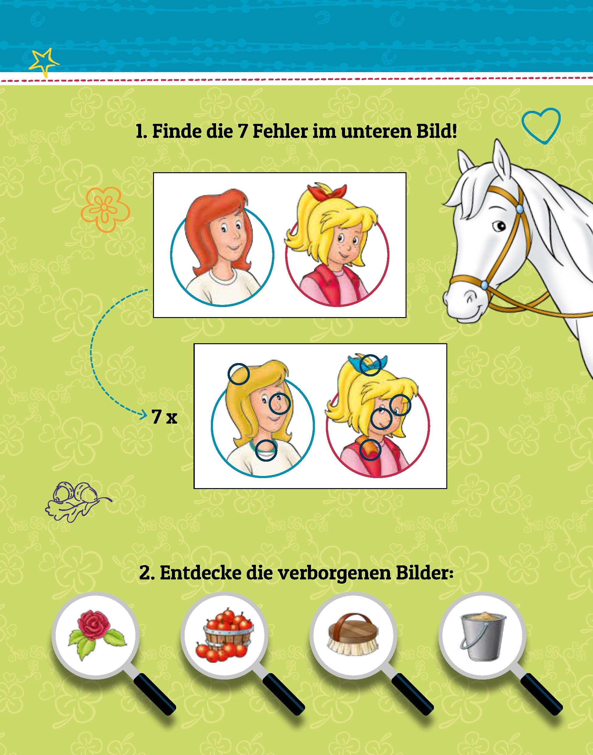 Bibi & Tina Wasserzauber | Finde den Fehler. Einfach mit Wasser malen