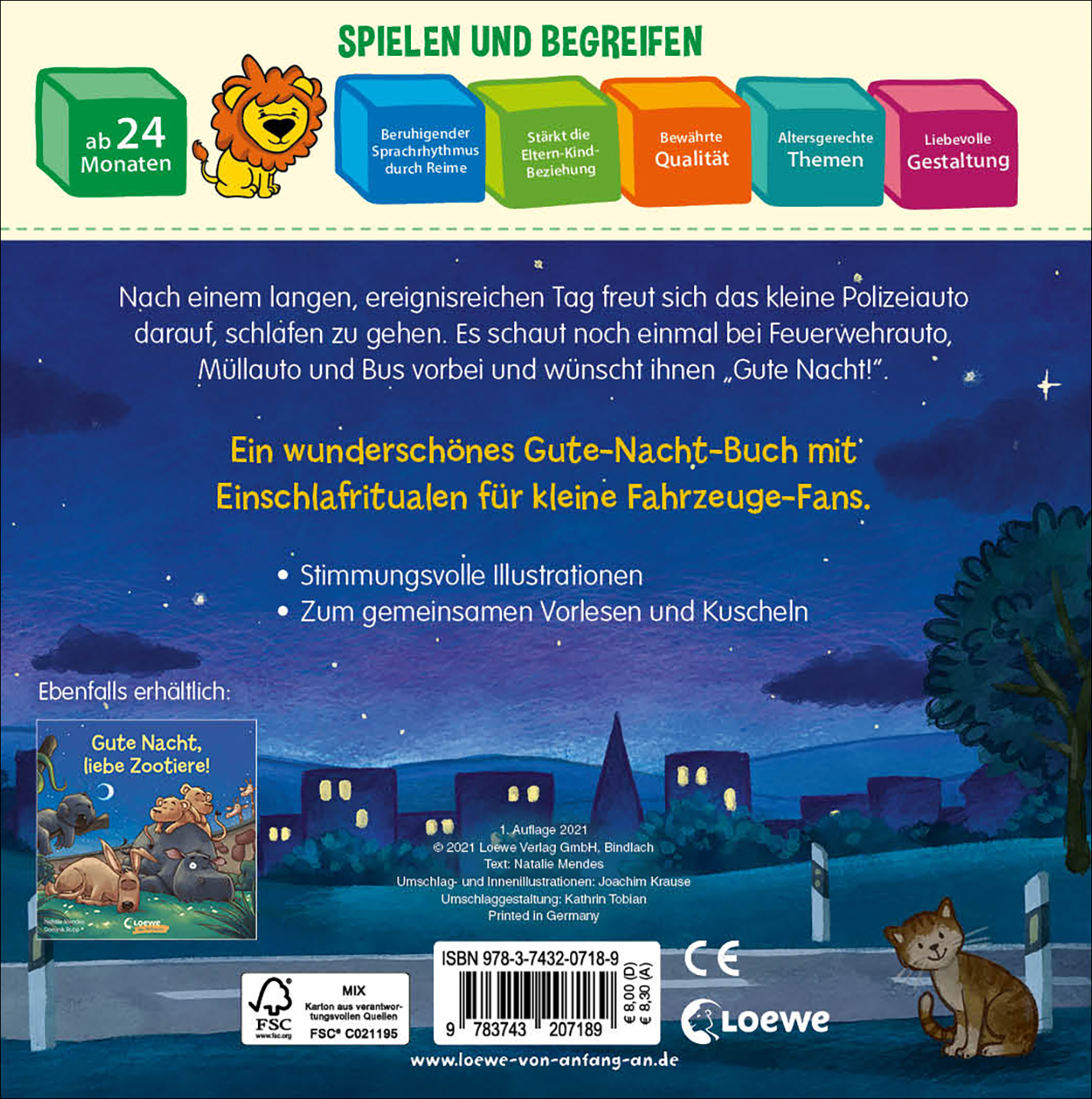 Gute Nacht, kleines Polizeiauto!