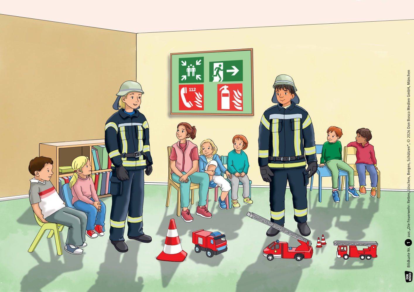 Die Feuerwehr: Retten, Löschen, Bergen, Schützen. Kamishibai Bildkartenset