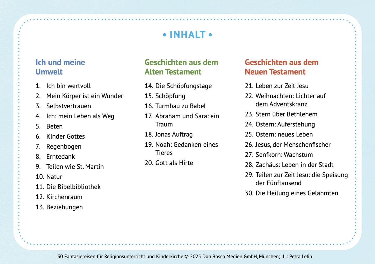 30 Fantasiereisen für Religionsunterricht und Kinderkirche