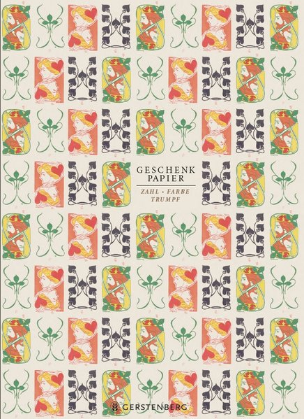 Zahl Farbe Trumpf Geschenkpapier-Heft - Motiv Herzdame & Pikkönig Zahl Farbe Trumpf Geschenkpapier-Heft - Motiv Herzdame & Pikkönig