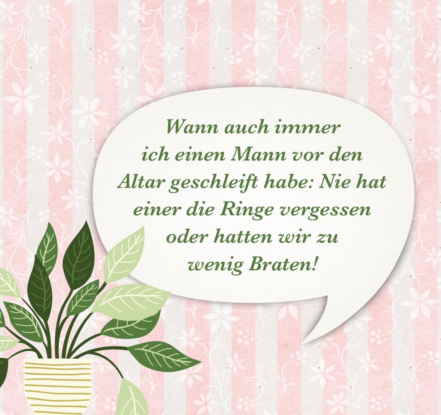 Lieber eine Topfpflanze als noch mal einen Mann