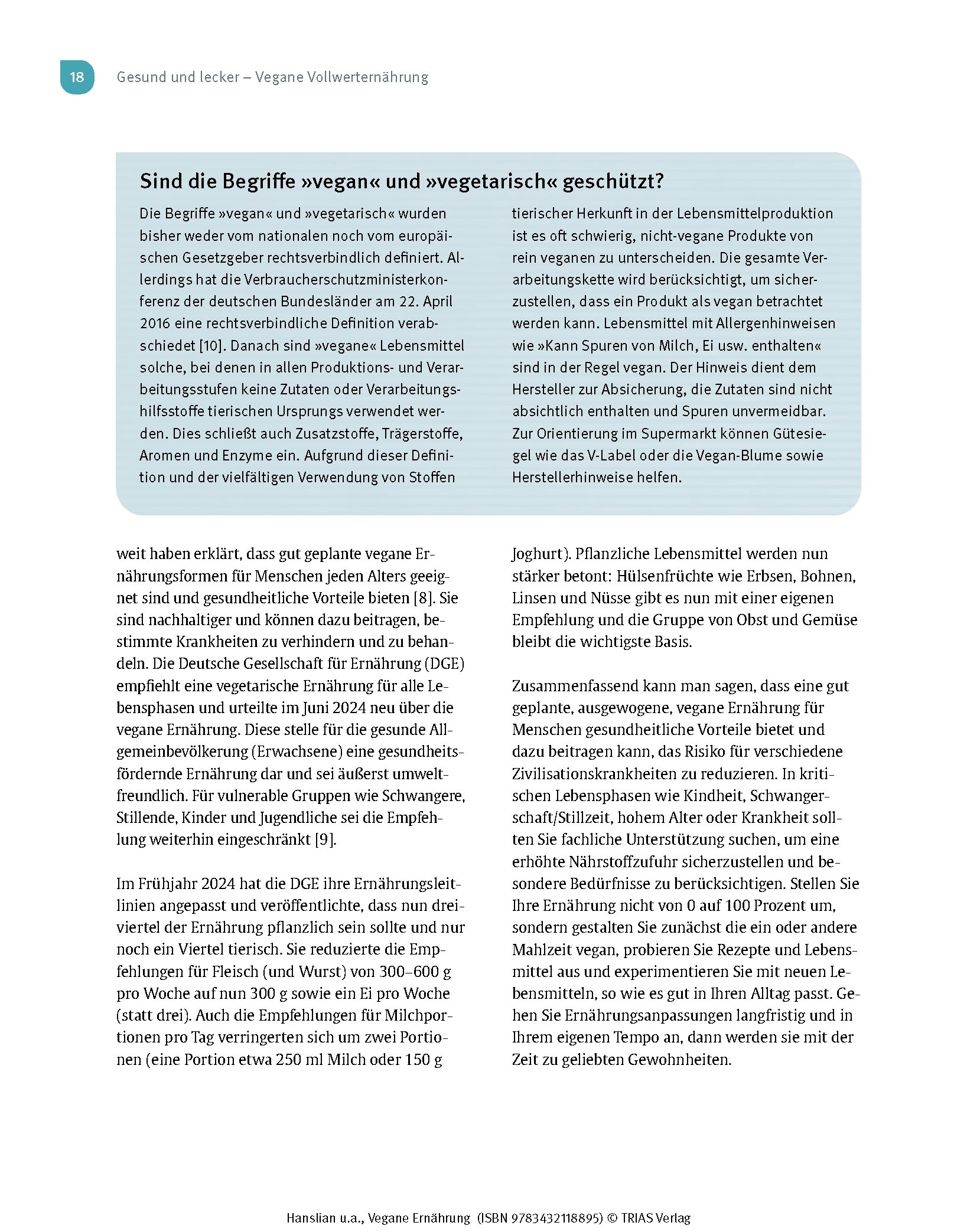 Medical Cooking: Vegane Ernährung