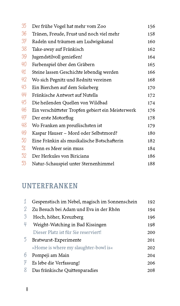 Franken - Wohlfühlorte für Leib und Seele