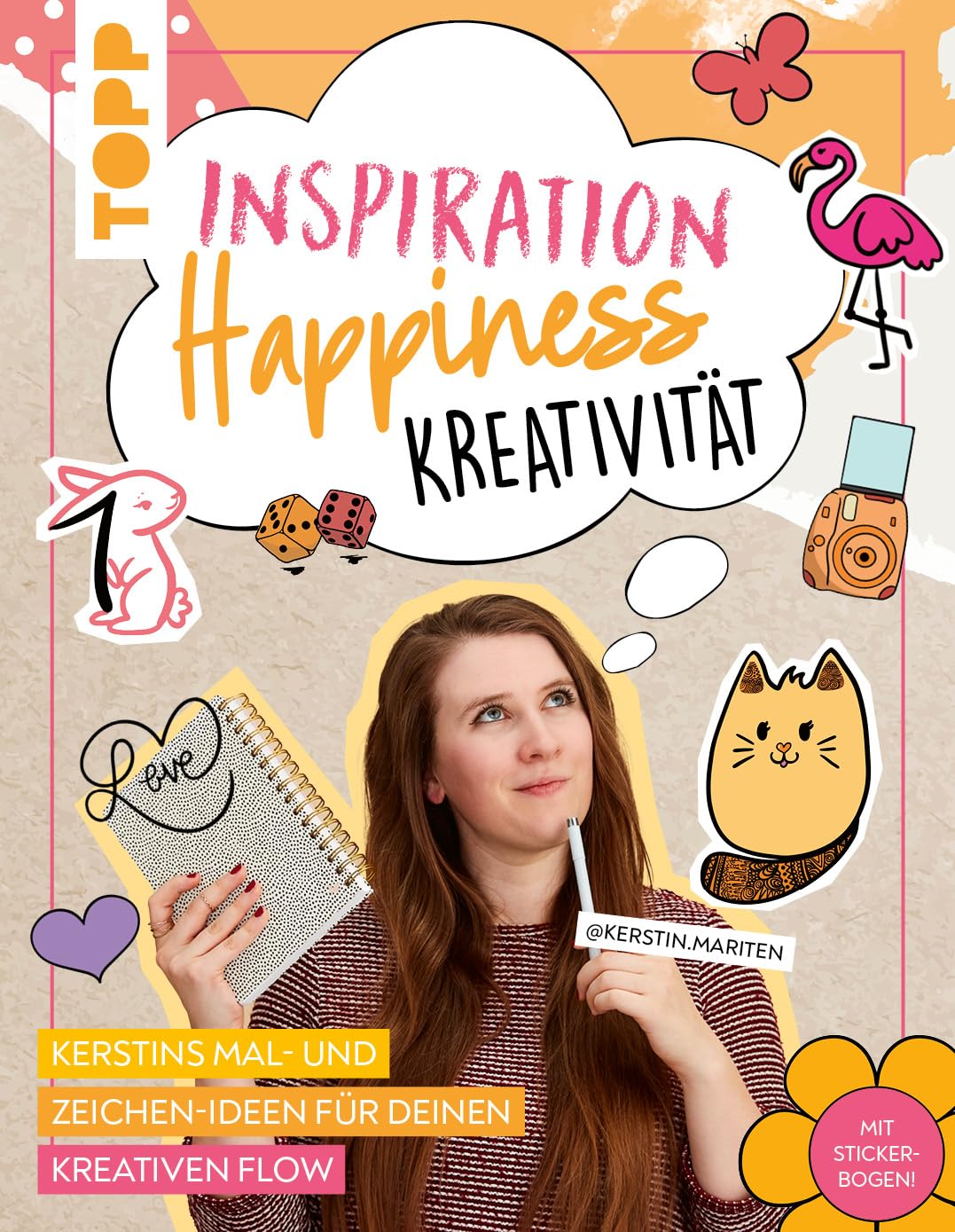 Inspiration💭 Happiness🎈 Kreativität🌟: Kerstins Mal- und Zeichen-Ideen für deinen kreativen Flow