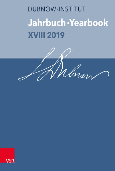 Jahrbuch des Dubnow-Instituts /Dubnow Institute Yearbook XVIII 2019