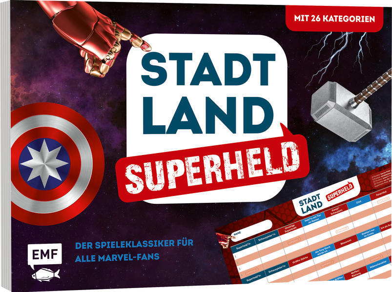 Stadt, Land, Superheld – Der Spieleklassiker für alle Marvel-Fans Stadt, Land, Superheld – Der Spieleklassiker für alle Marvel-Fans