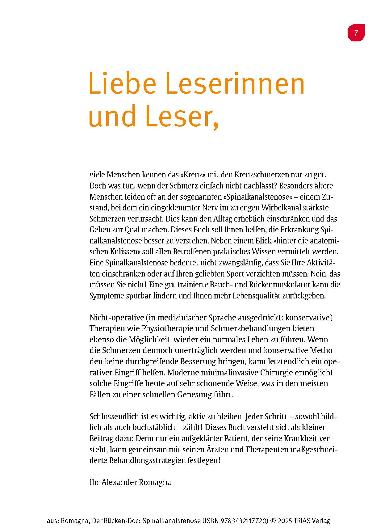 Der Rücken-Doc: Spinalkanalstenose
