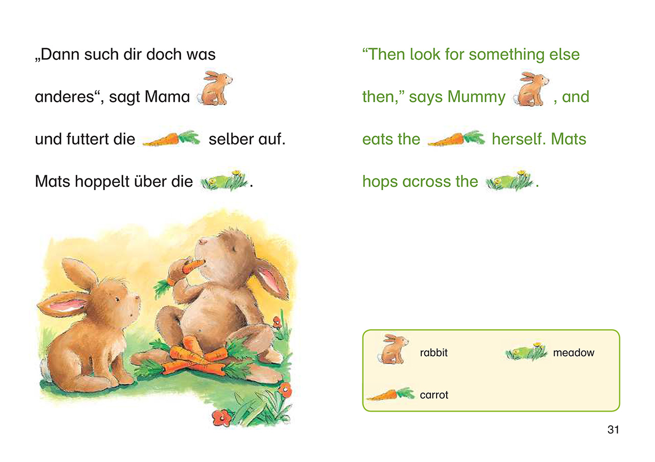Bildermaus - Mit Bildern Englisch lernen - Geschichten vom kleinen Hasen - Little Rabbit Stories