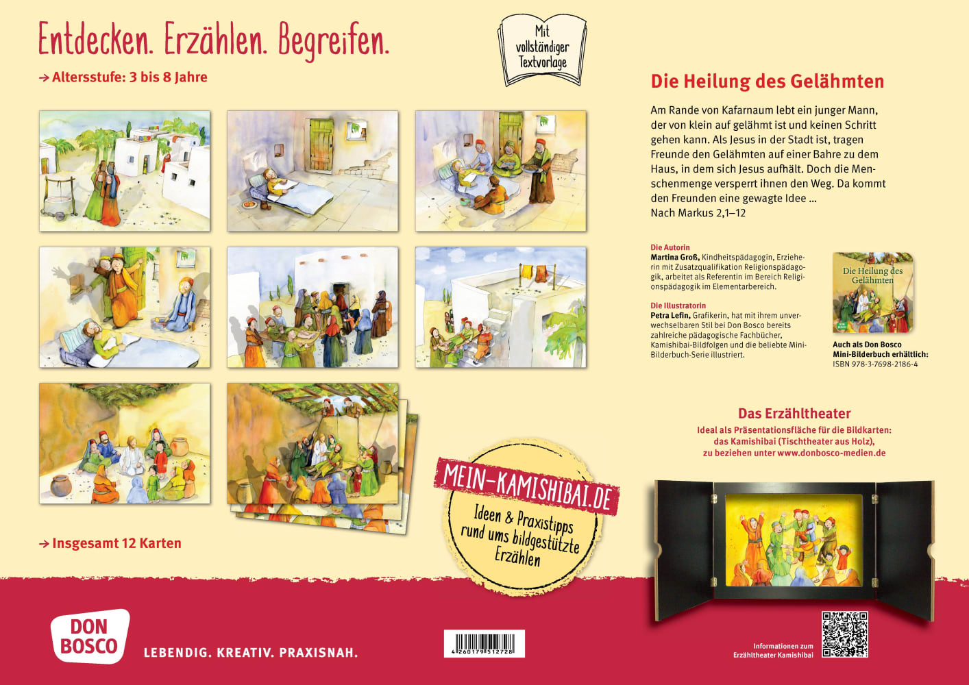 Die Heilung des Gelähmten. Kamishibai Bildkartenset.