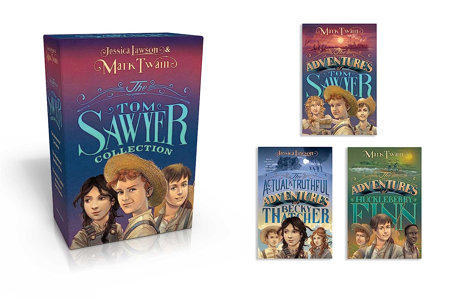 The Tom Sawyer Collection (Boxed Set): The Adventures of Tom Sawyer; The Adventures of Huckleberry Finn; The Actual & Truthful A