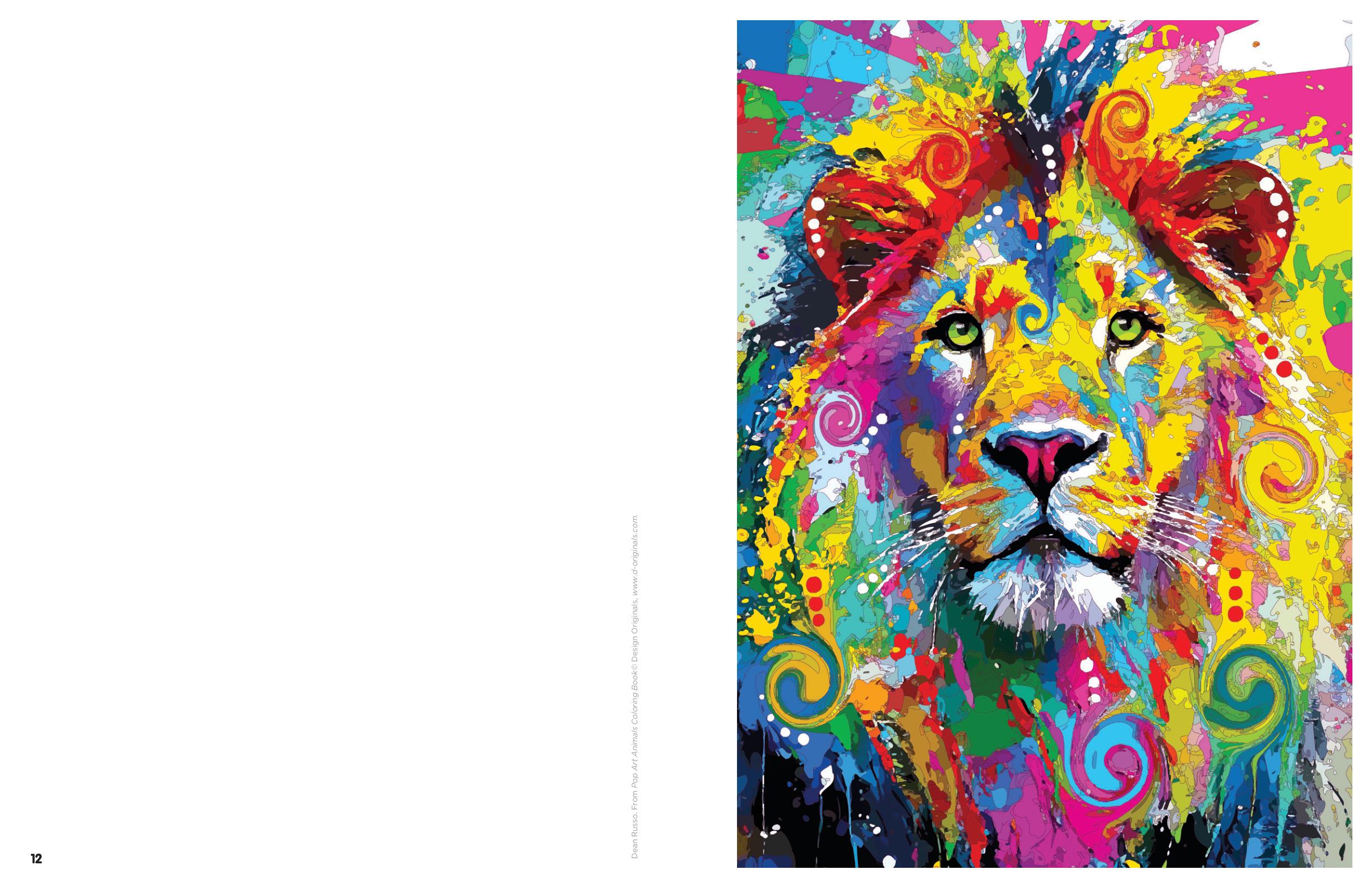 Pop Art Animals - Ausmalbuch