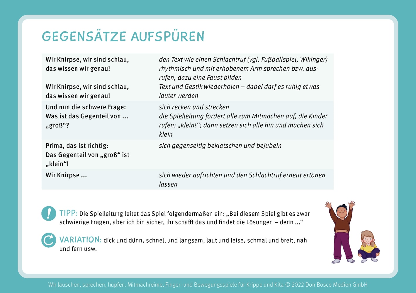 Wir lauschen, sprechen, hüpfen Wir lauschen, sprechen, hüpfen