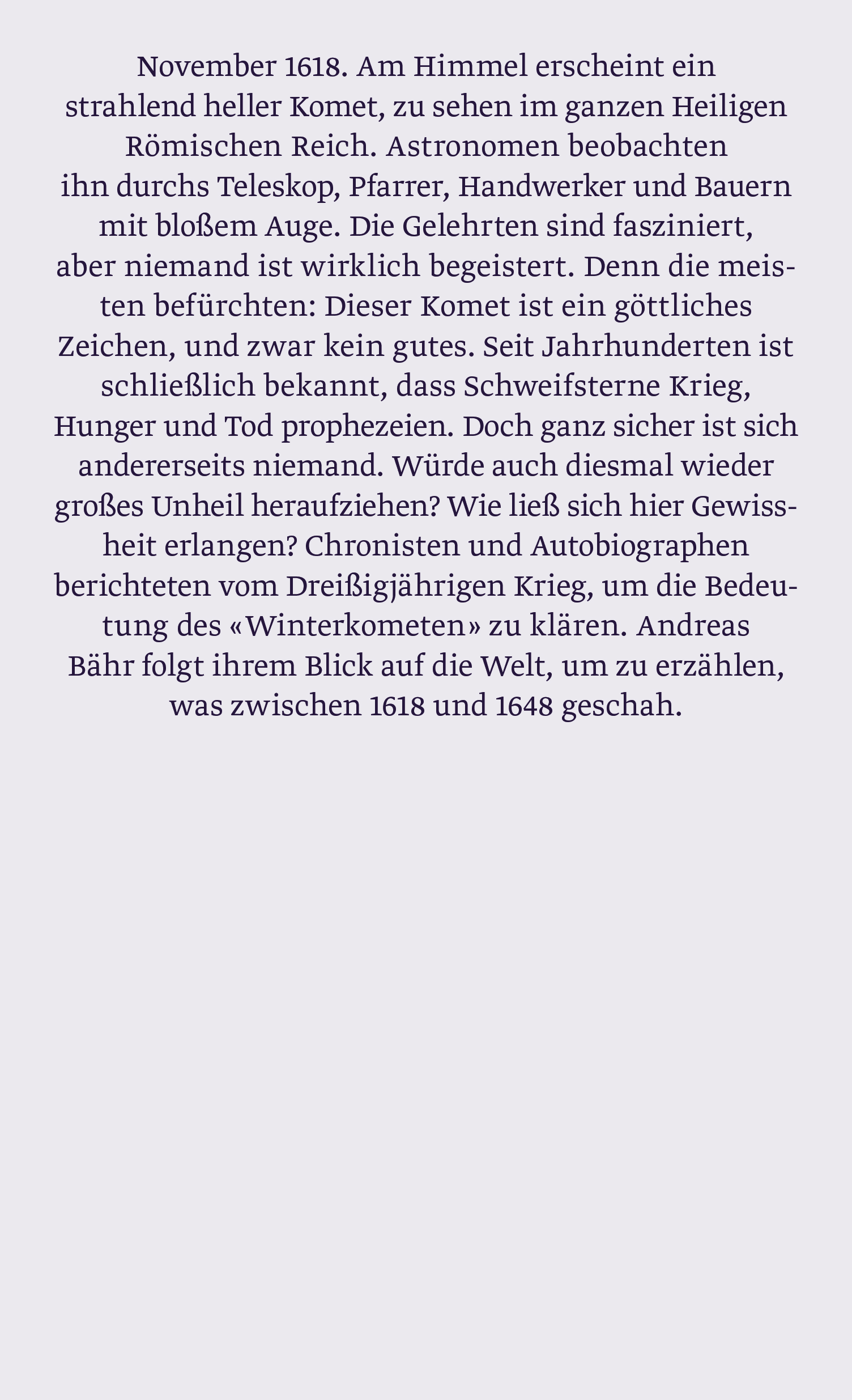 Der grausame Komet