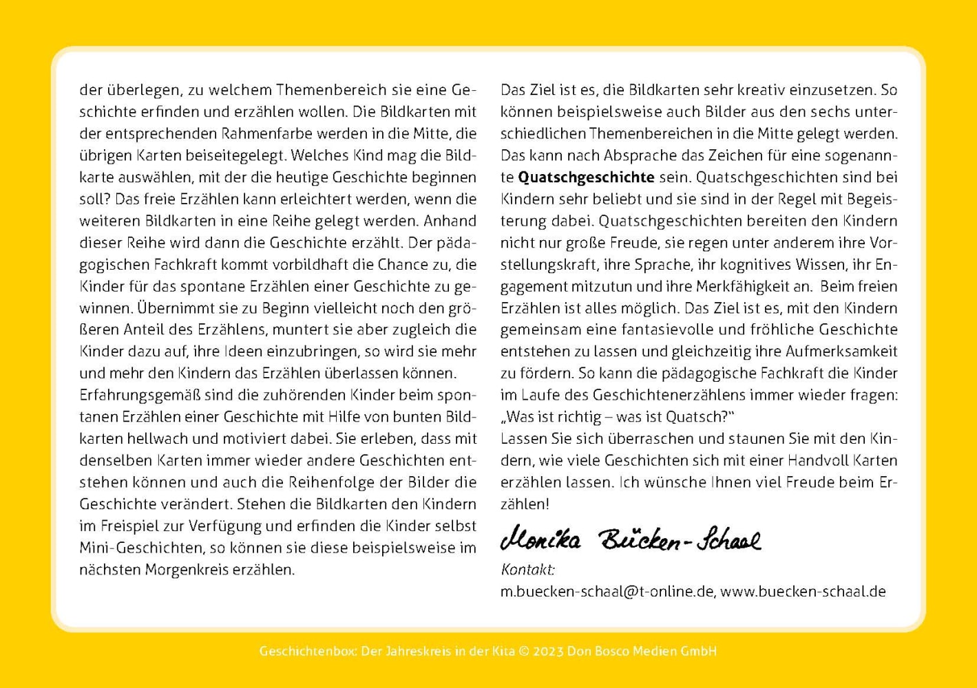 Geschichtenbox: Der Jahreskreis in der Kita