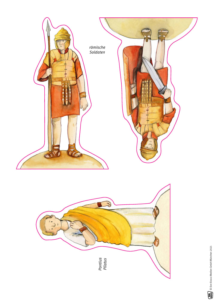 Der Kreuzweg Jesu. Erzählschienen-Figurenset