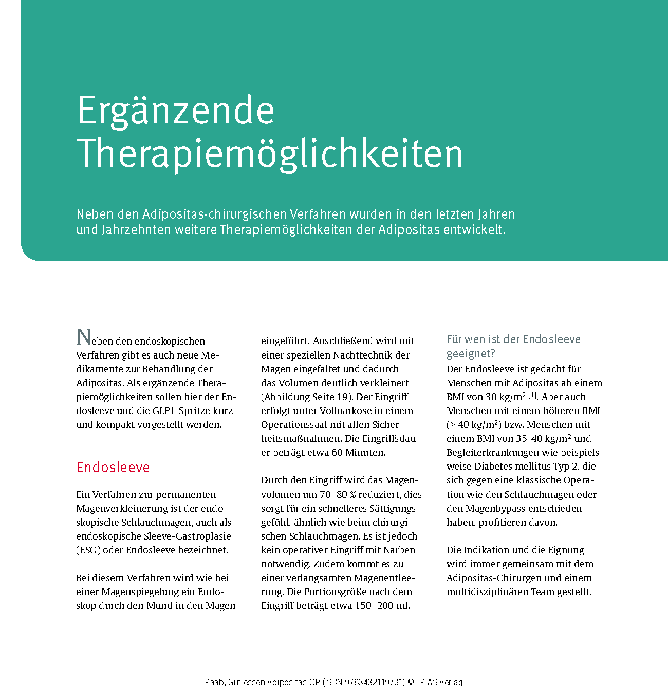 Gut essen Adipositas-OP Gut essen Adipositas-OP