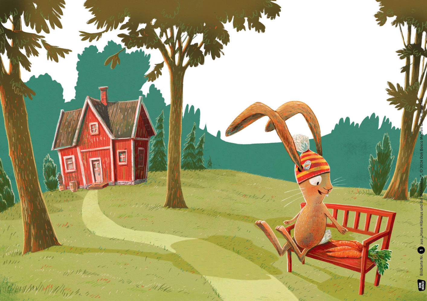 Hase Hibiskus und der Möhrenklau. Kamishibai Bildkartenset