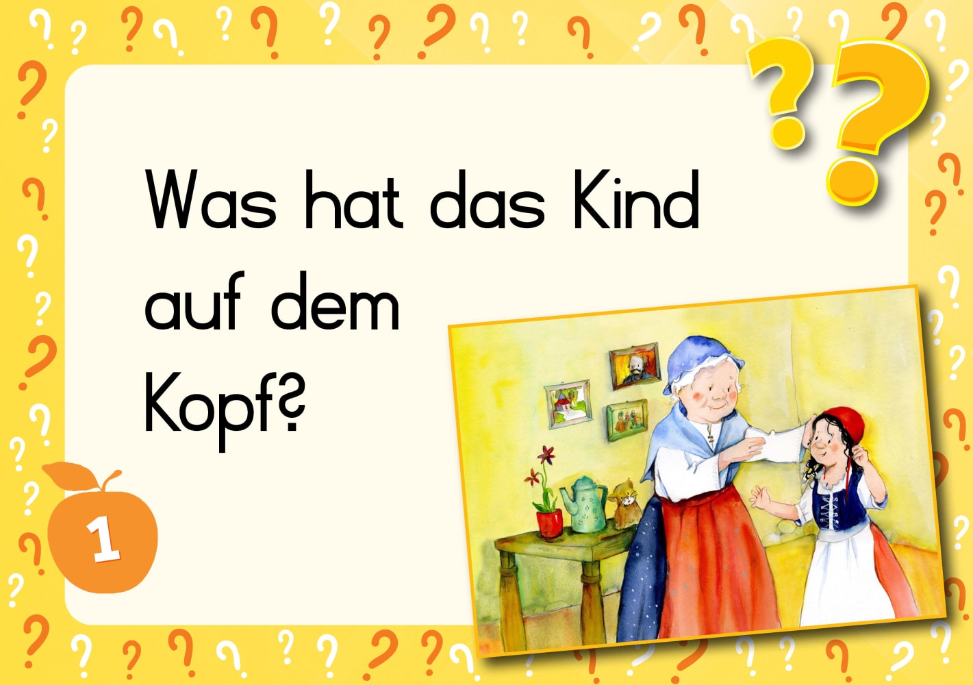 Lesen üben mit Bilderrätseln zu Rotkäppchen. 34 Bildkarten zur Leseförderung