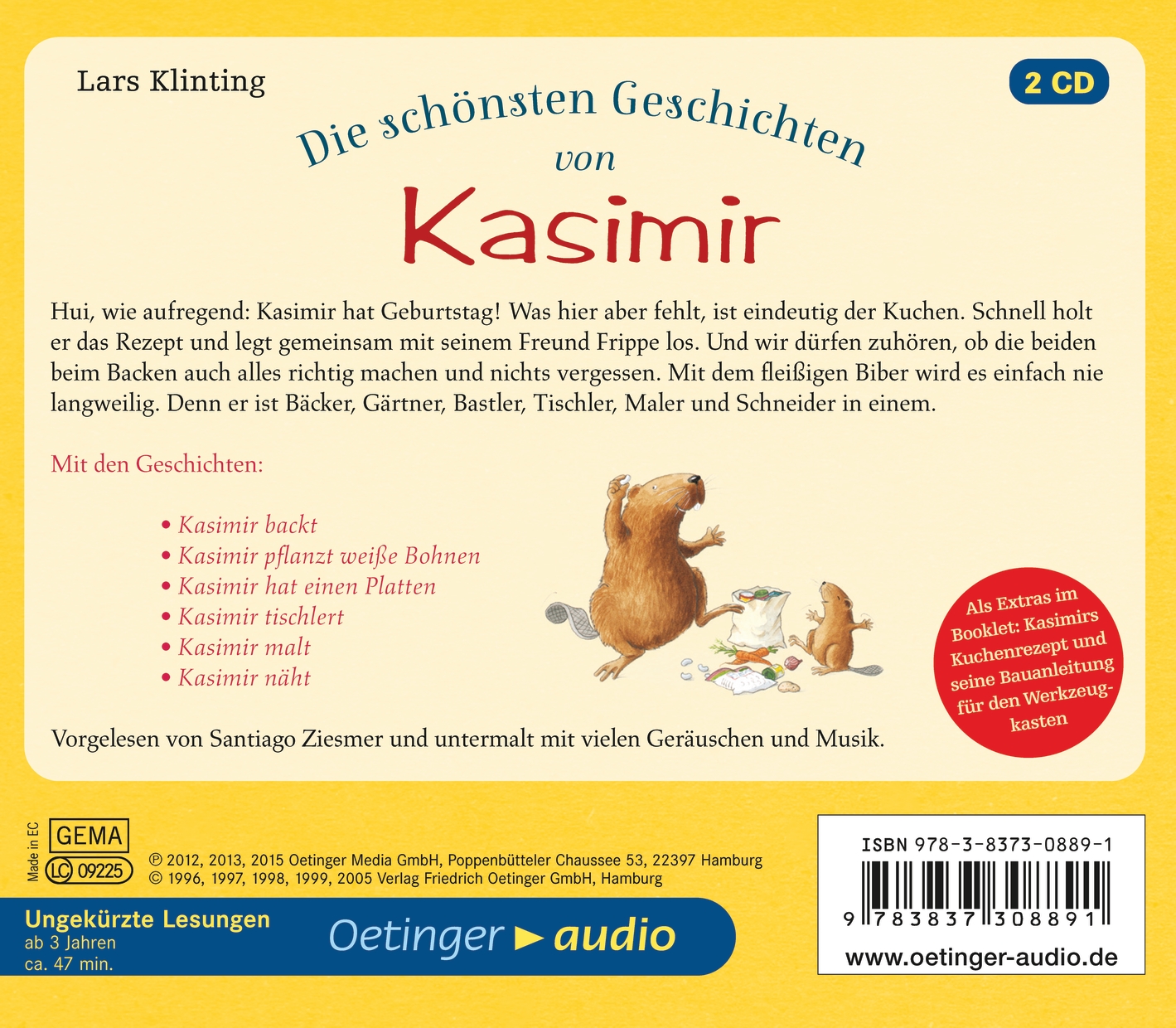 Die schönsten Geschichten von Kasimir (Audio-CD)