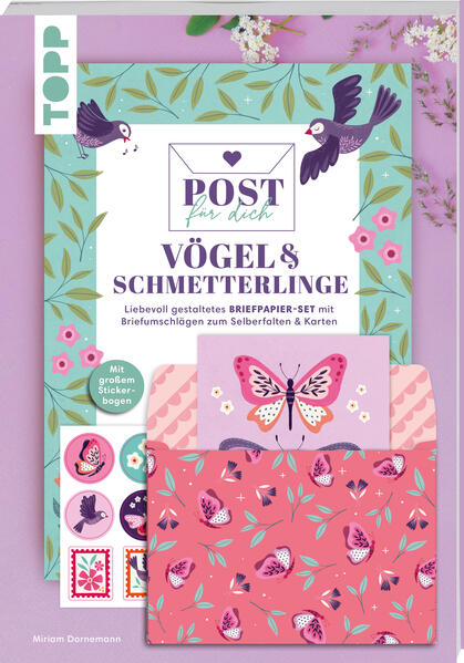 Post für dich. Vögel & Schmetterlinge