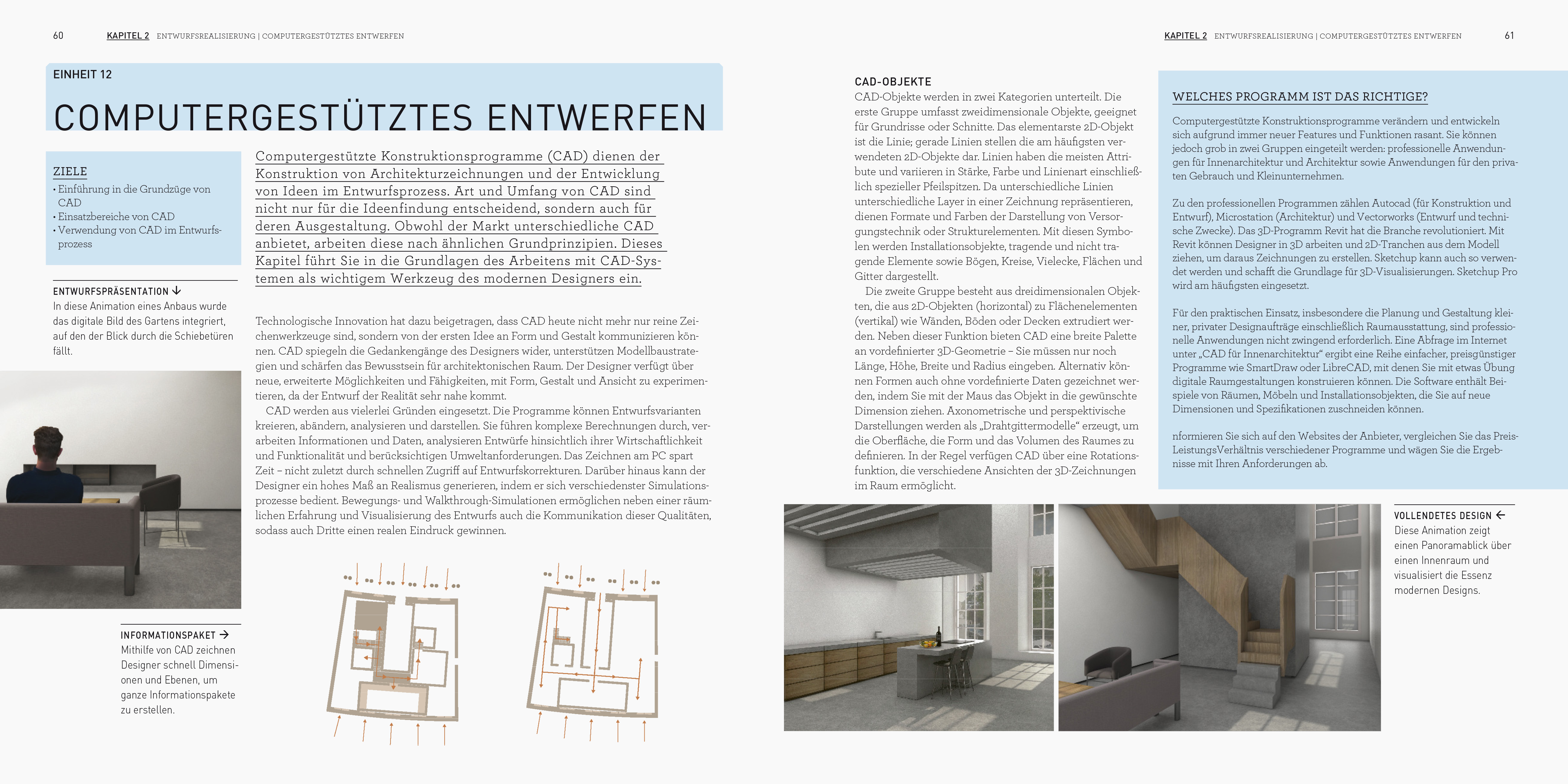 Der Interior Design Kurs Grundlagen, Techniken und Übungen zur Innenarchitektur.