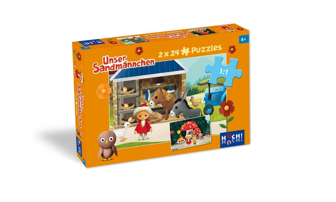 Unser Sandmännchen – Puzzle 2 x 24 Teile Unser Sandmännchen – Puzzle 2 x 24 Teile