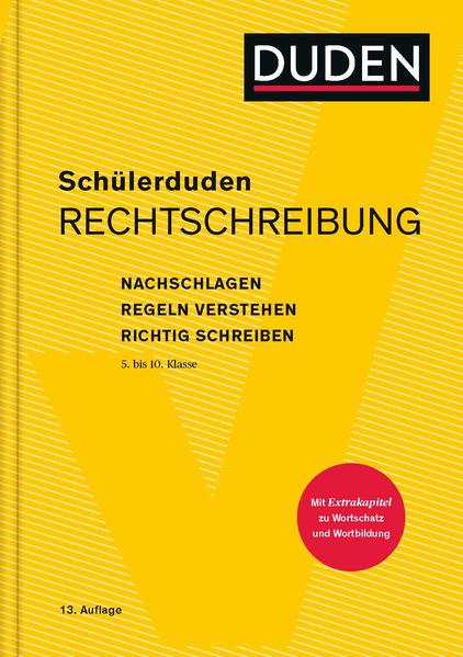 Schülerduden Rechtschreibung und Wortkunde (gebunden)