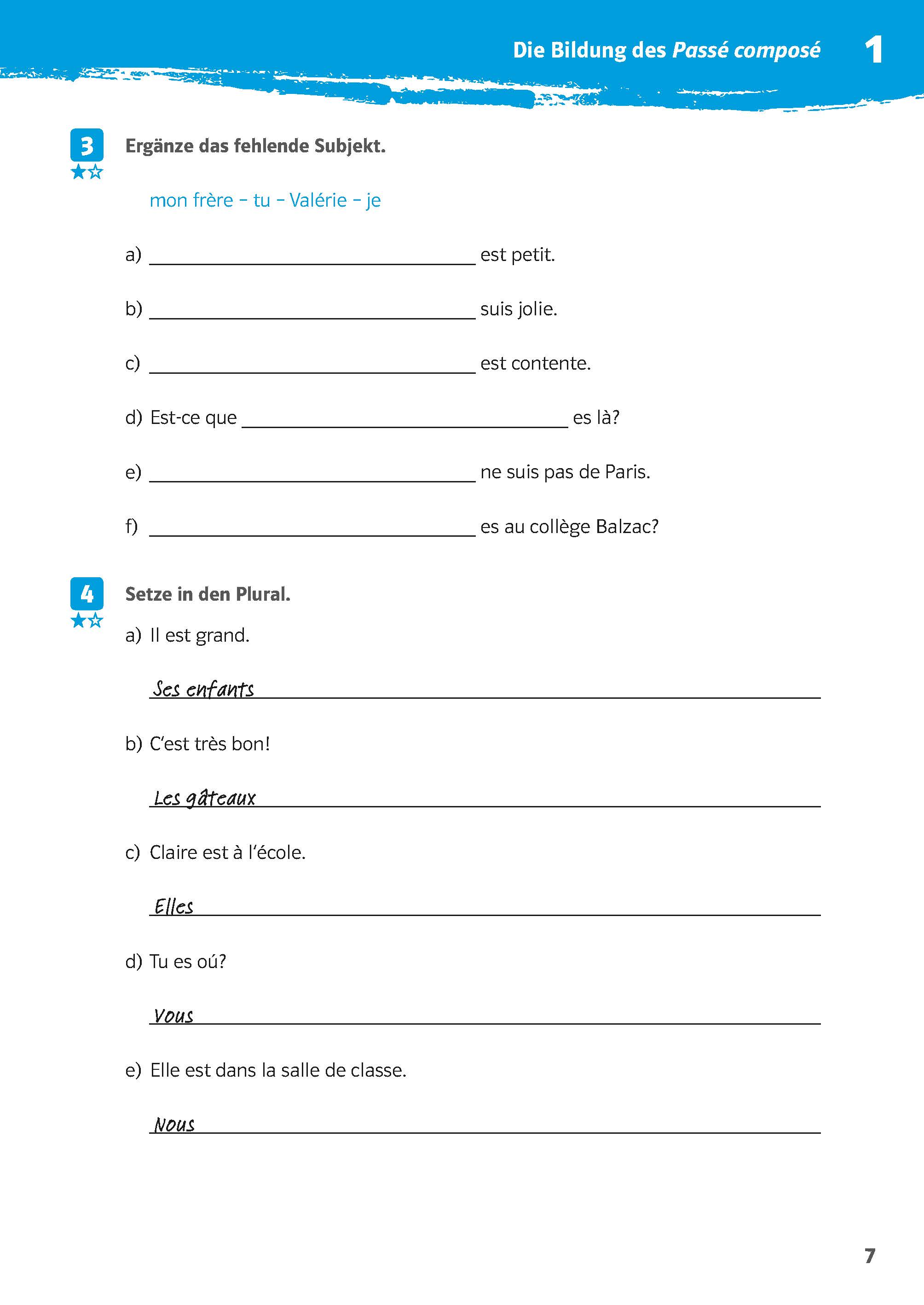 Klett 10-Minuten-Training Französisch Grammatik Passé composé und Imparfait 1./2. Lernjahr