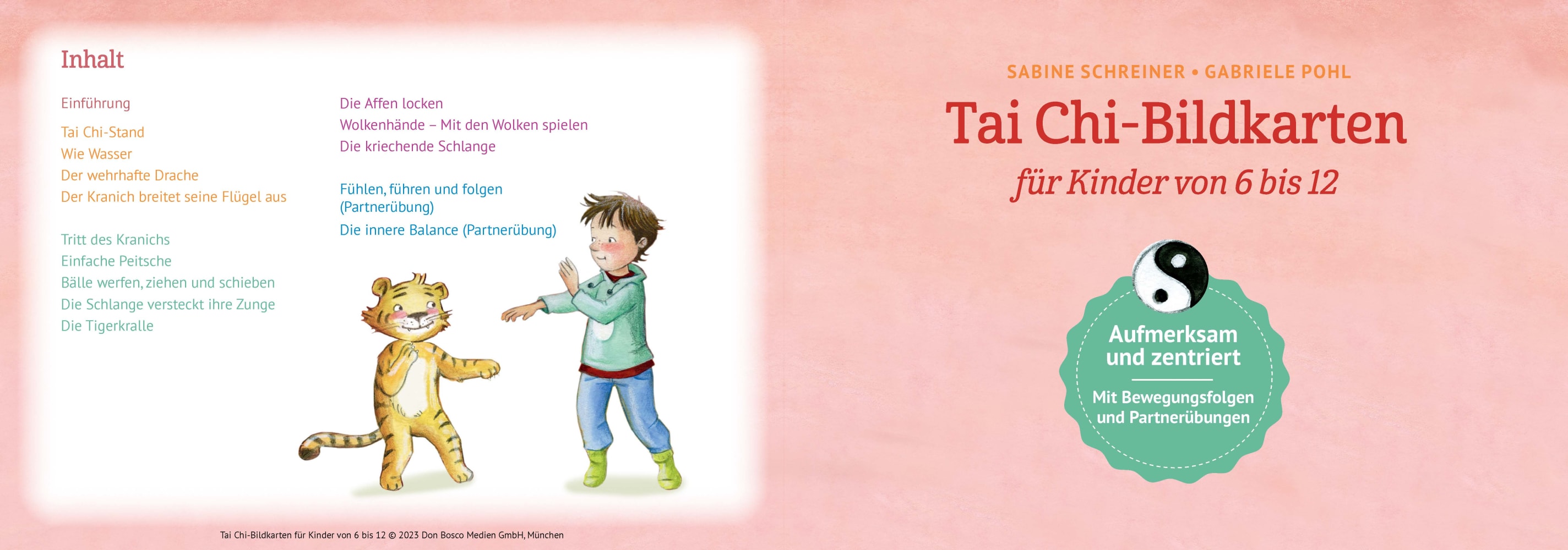 Tai Chi-Bildkarten für Kinder von 6 bis 12