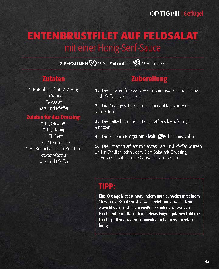 OPTImal Grillen - OPTIgrill Kochbuch Rezeptbuch OPTImal Grillen - OPTIgrill Kochbuch Rezeptbuch