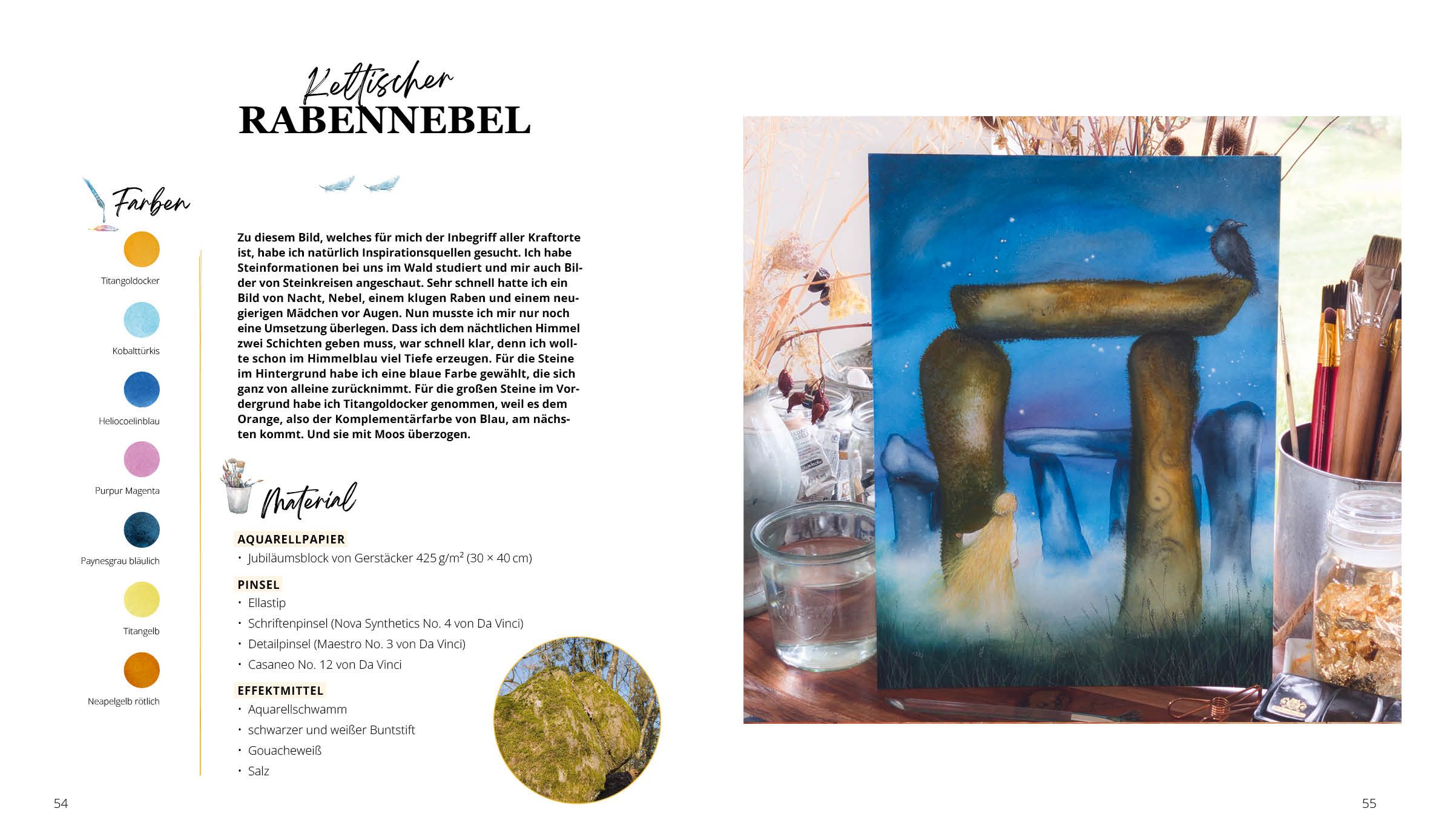 Magische Landschaften in Aquarell