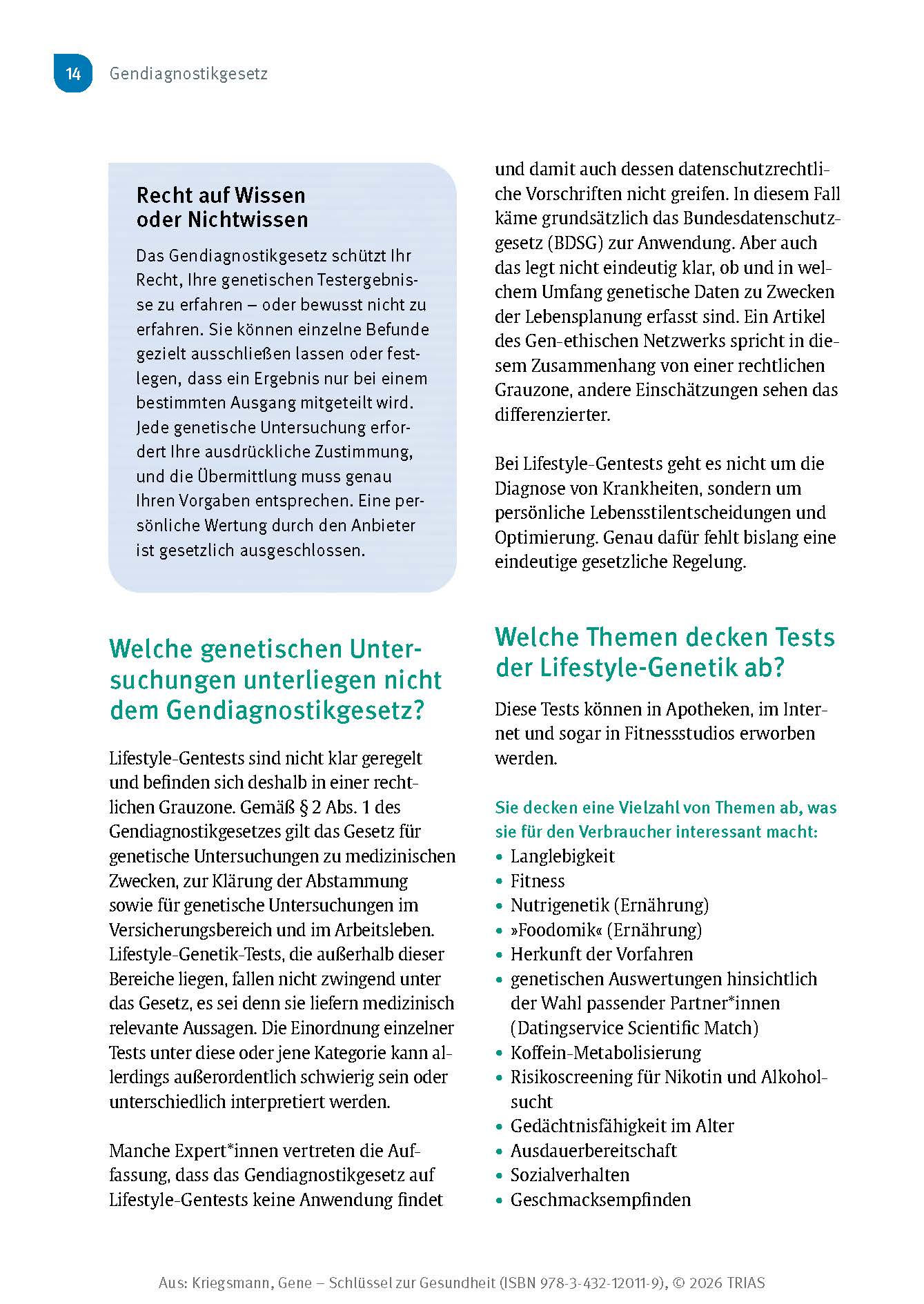Gene - Schlüssel zur Gesundheit