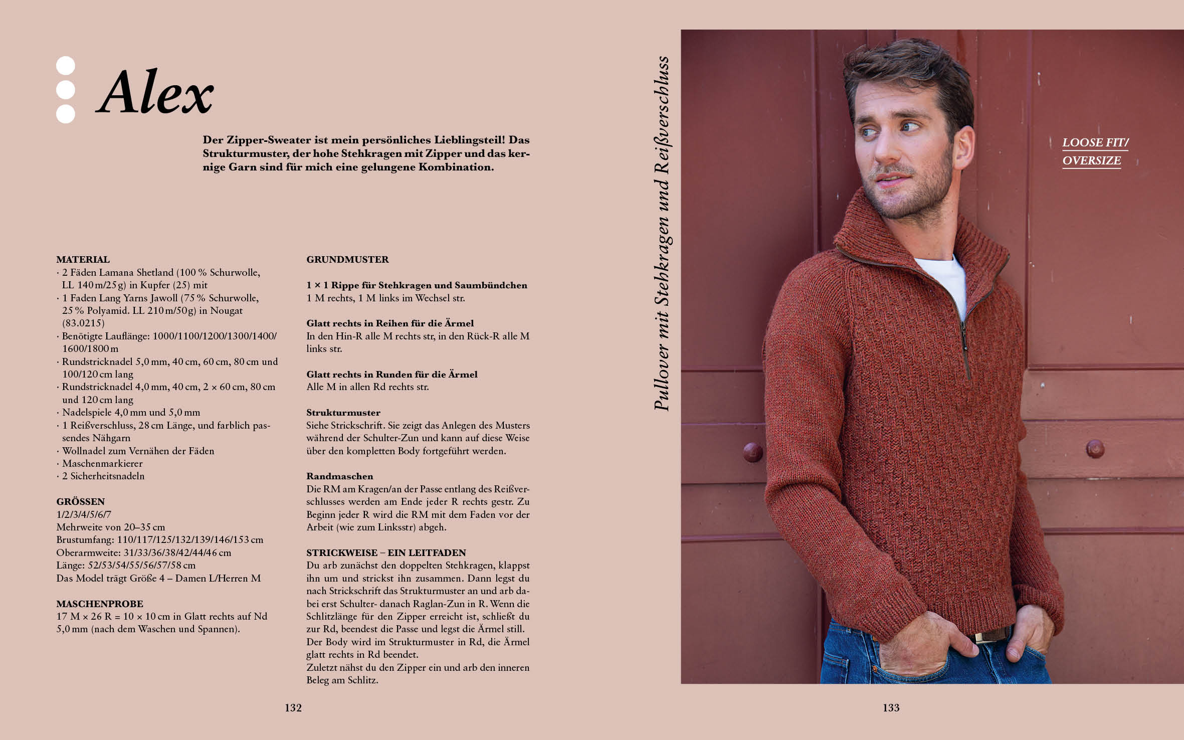 Unisex-Pullover stricken