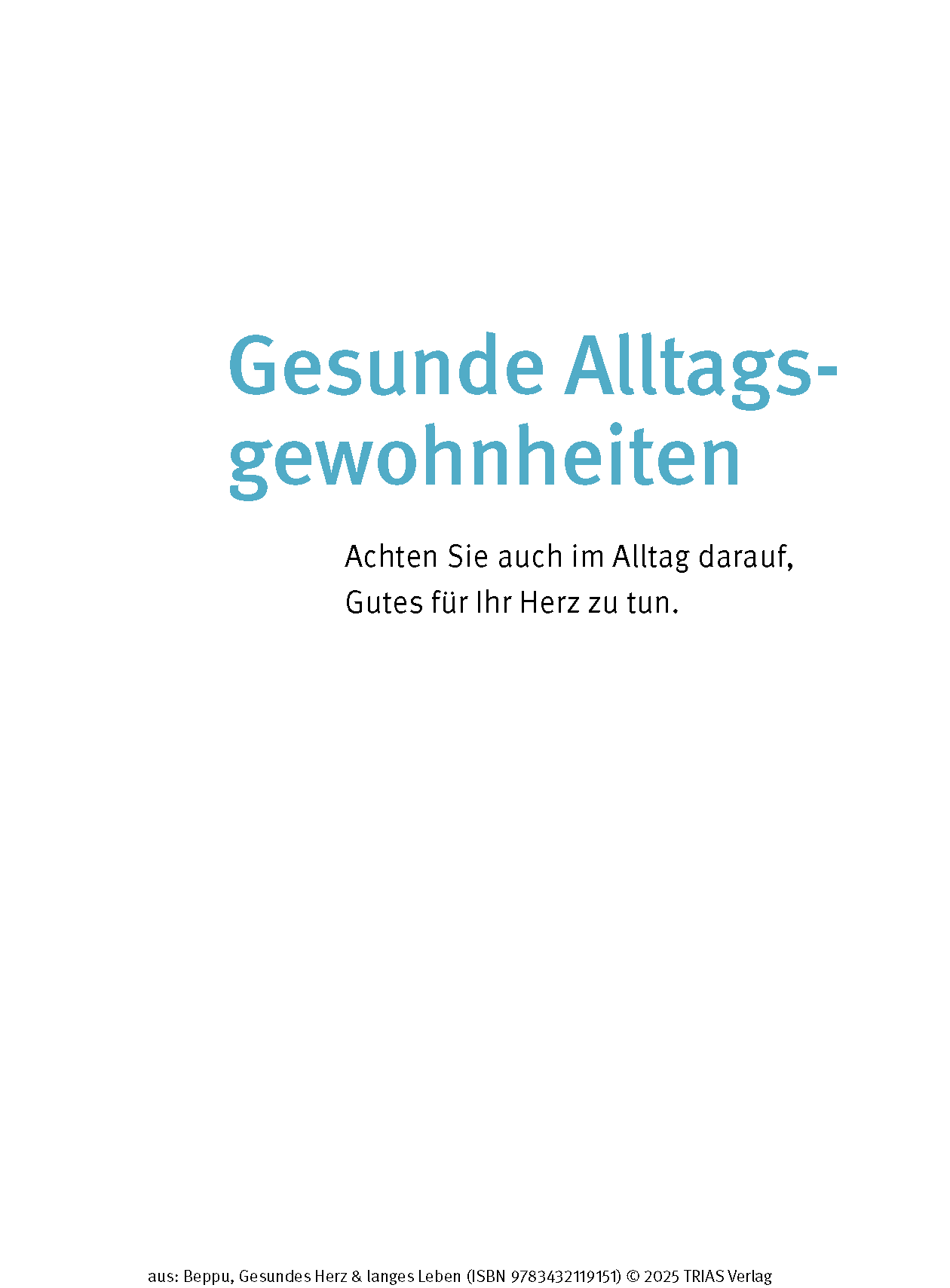 Gesundes Herz & langes Leben