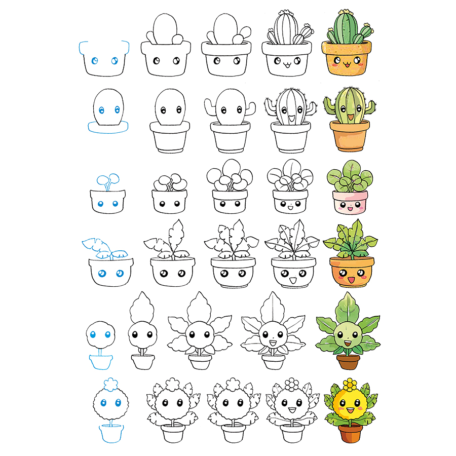 1000 Manga Motive zeichnen