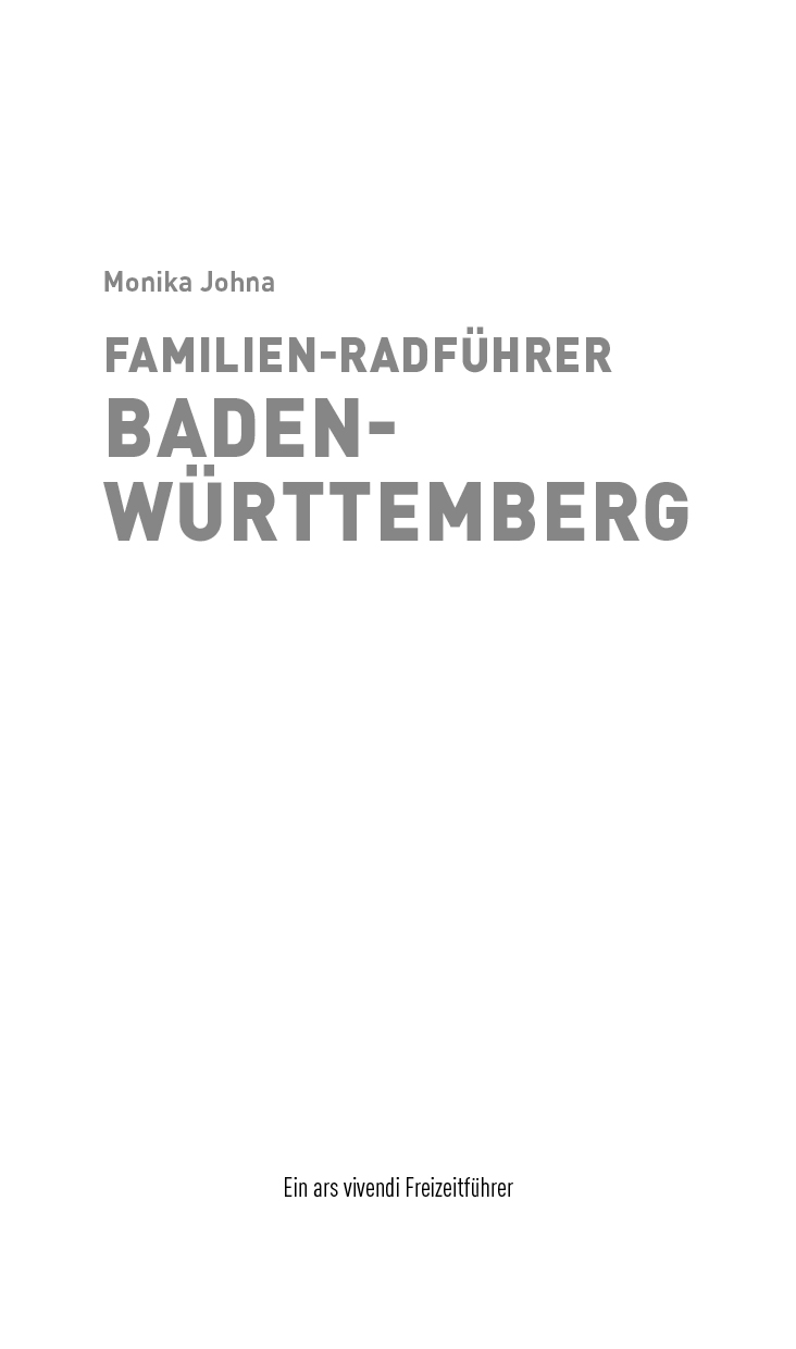 Familien-Radführer Baden-Württemberg