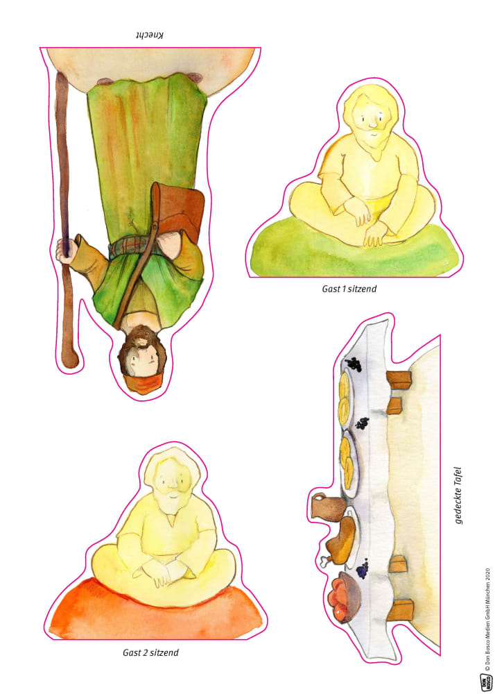 Abraham und Sara. Erzählschienen-Figurenset