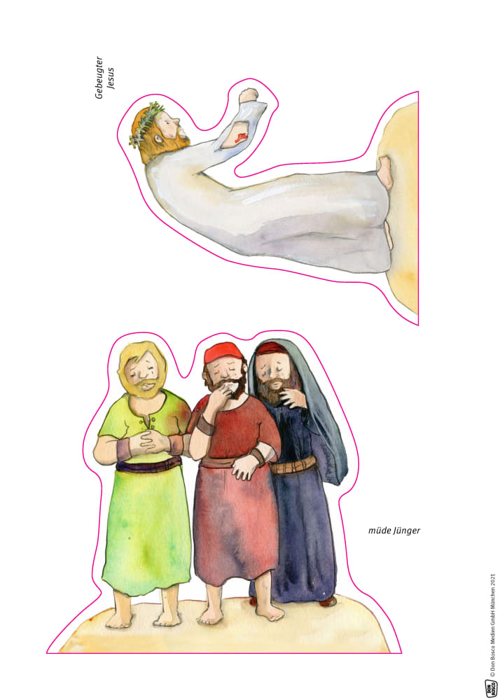 Der Kreuzweg Jesu. Erzählschienen-Figurenset