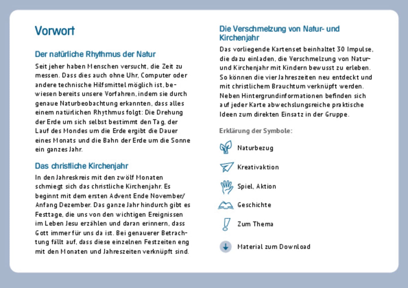 Das Kirchenjahr im Rhythmus der Natur erleben