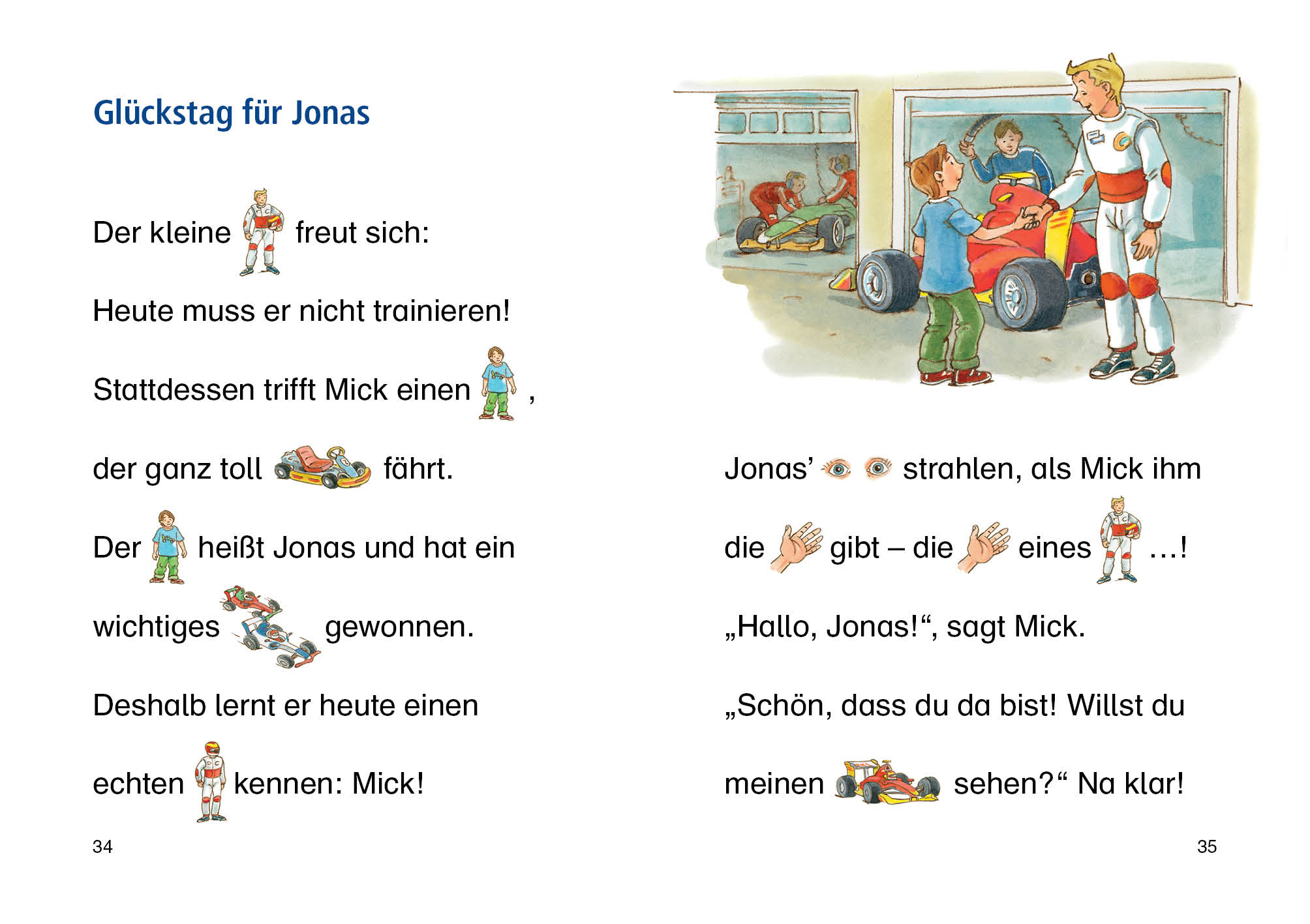 Lesenlernen in 3 Schritten - Die schönsten Rennfahrergeschichten