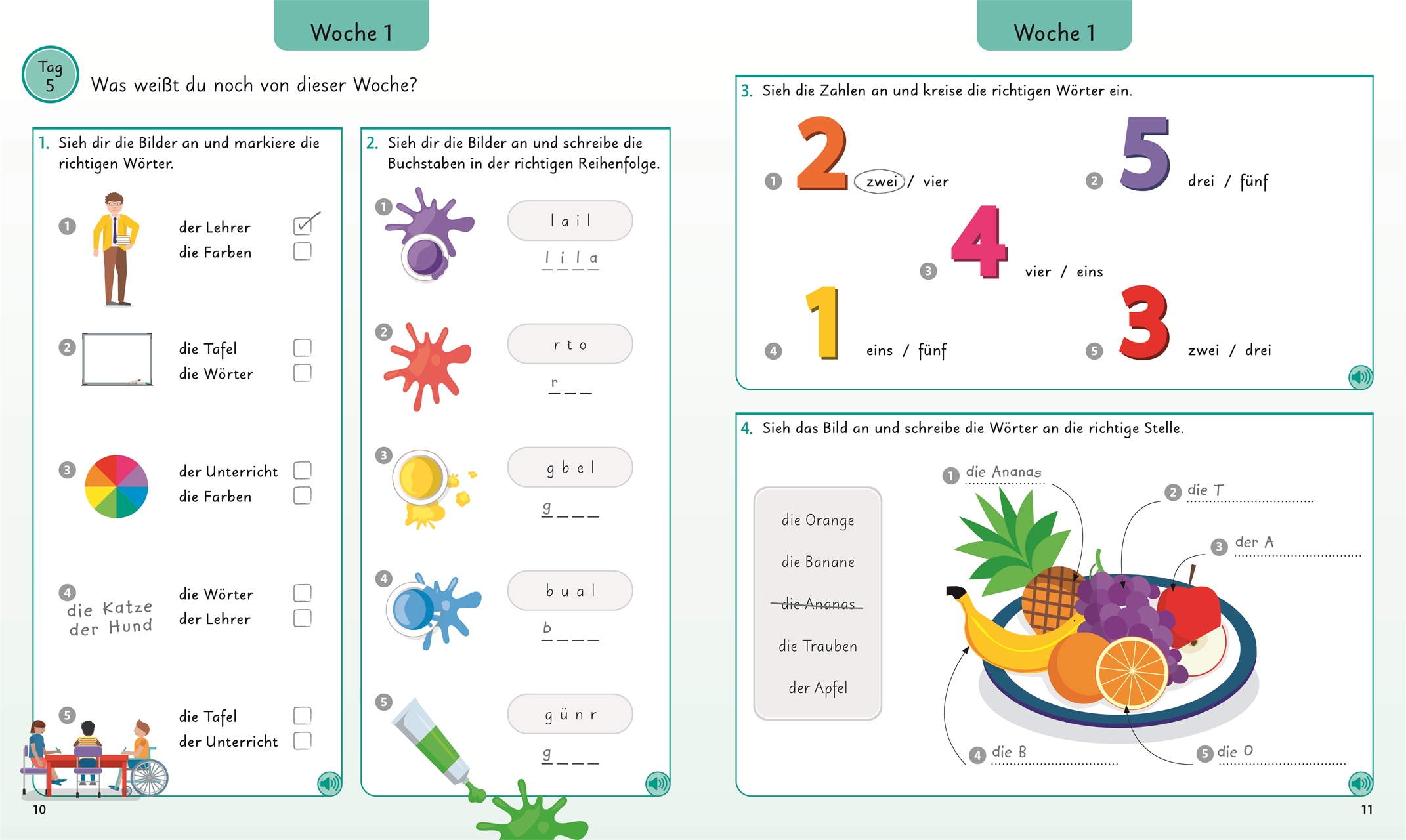 Deutsch für clevere Kids - 5 Wörter am Tag Deutsch für clevere Kids - 5 Wörter am Tag
